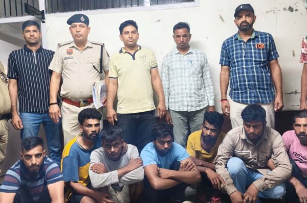 गुरुग्राम: घरों-दुकानों के शटर तोडक़र चोरी के आराेप में सात गिरफ्तार