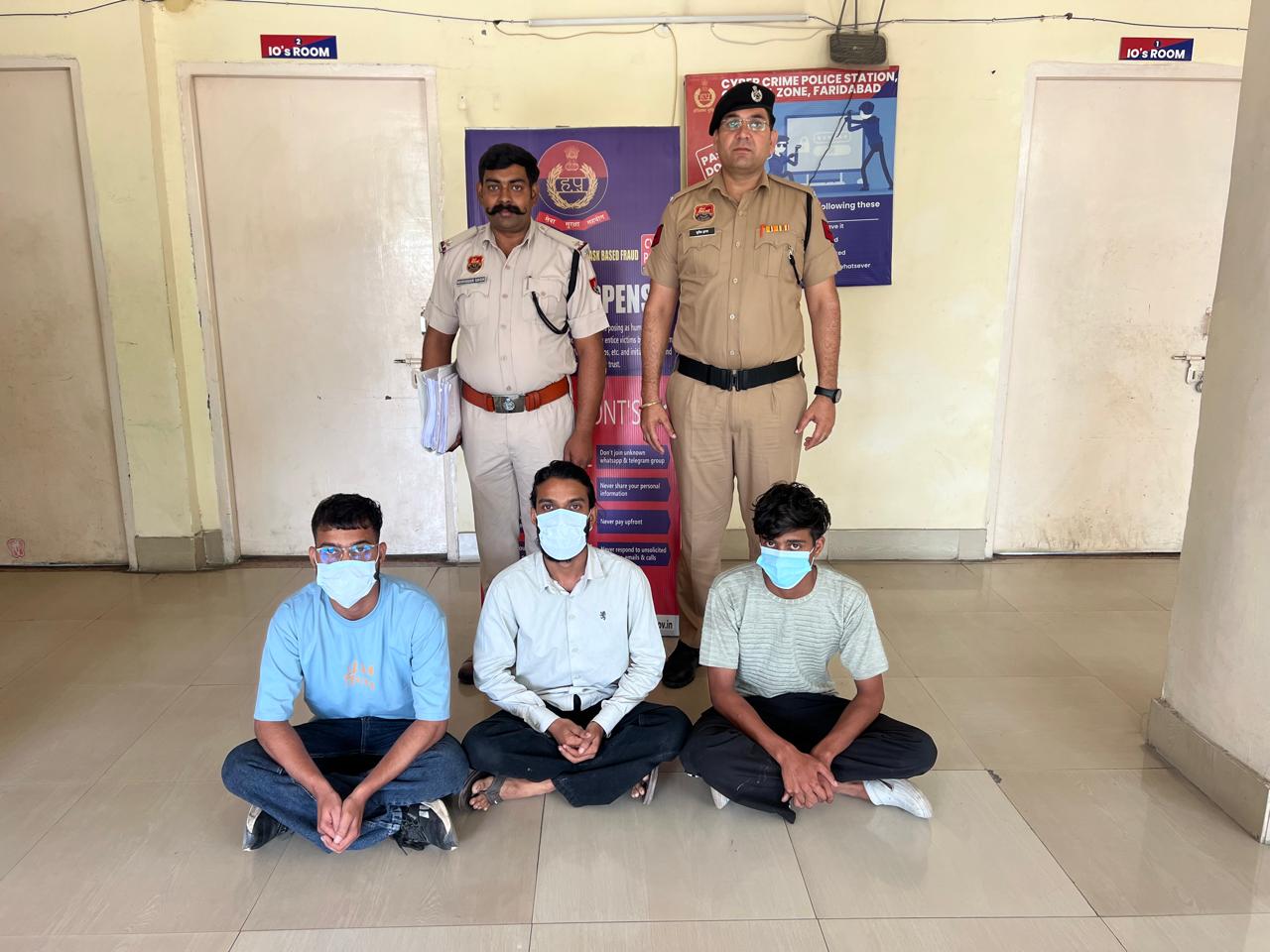 फरीदाबाद में क्रिप्टो ट्रेडिंग के नाम पर 43 लाख की साइबर ठगी, महिला समेत 10 आरोपी गिरफ्तार